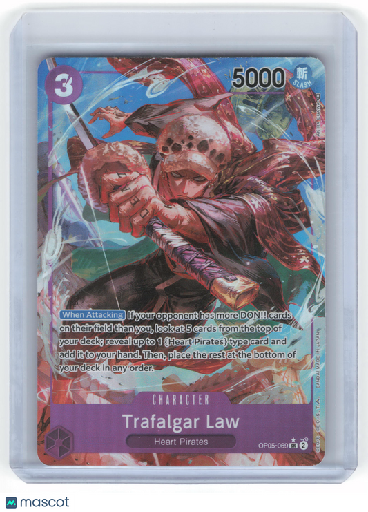 2023 One Piece Trafalgar Law Awakening of the New Era Secret Rare Foil #OP05-069