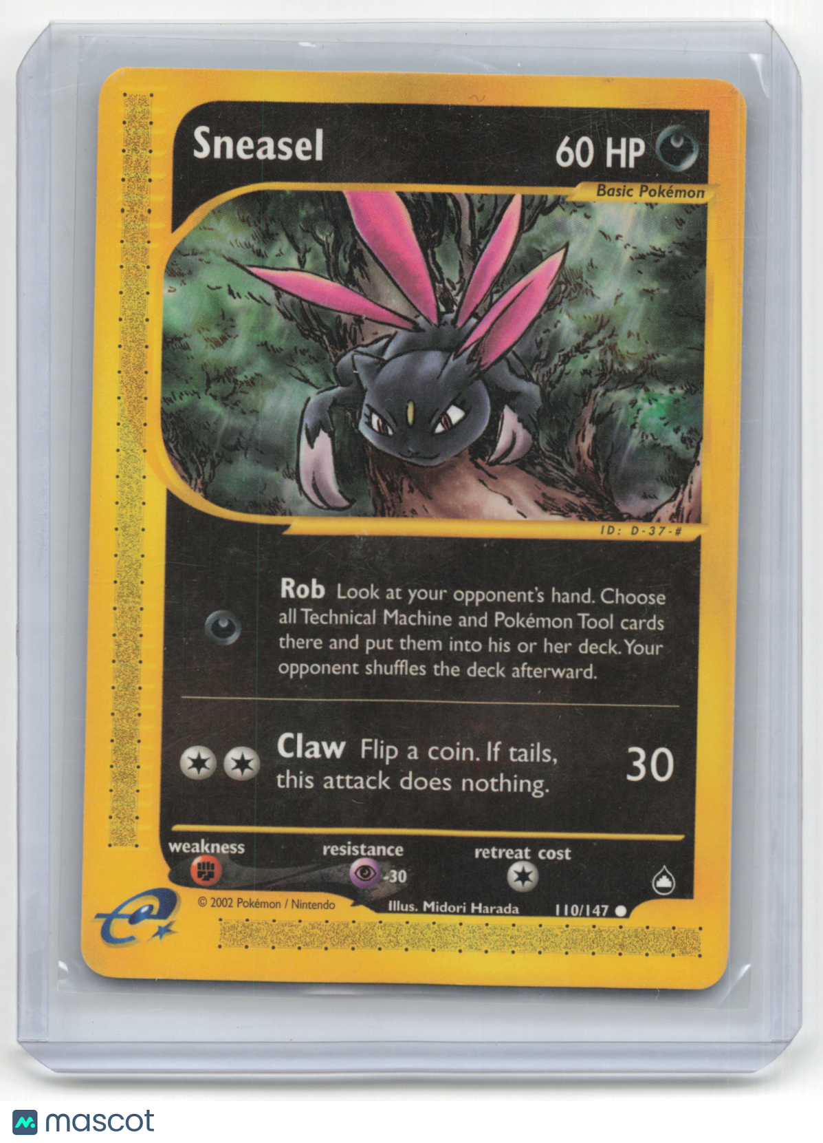 2002 Pokemon TCG Sneasel Aquapolis #110/147