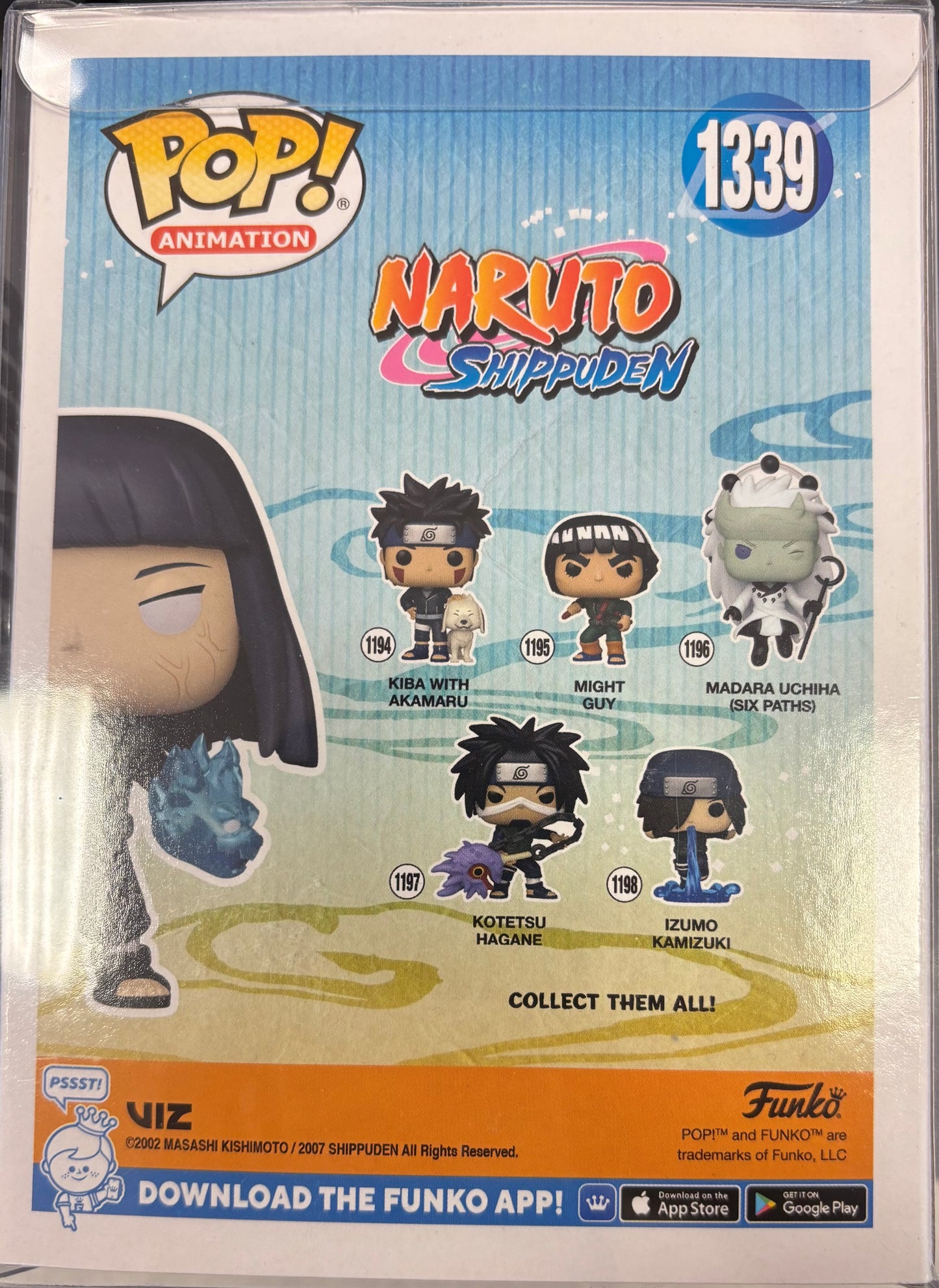 2023 Funko Naruto Shippuden Hinata #1339 Exclusive Glow Chase - Papa Joey's Collectibles