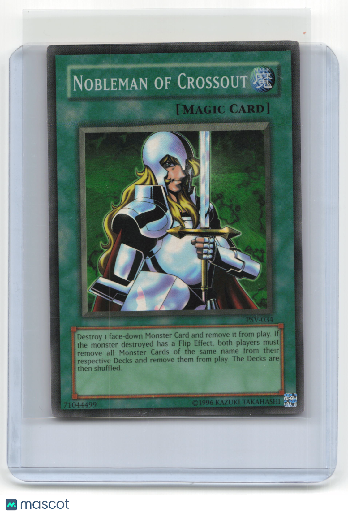 2002 Yu-Gi-Oh! Nobleman of Crossout Pharoh's Servant #PSV-034 Super Rare