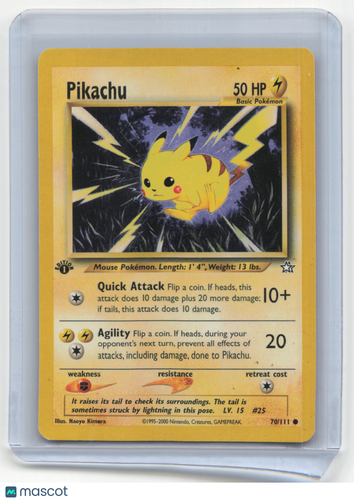 1999 Pokemon TCG Pikachu Neo Genesis #70/111 1st Edition