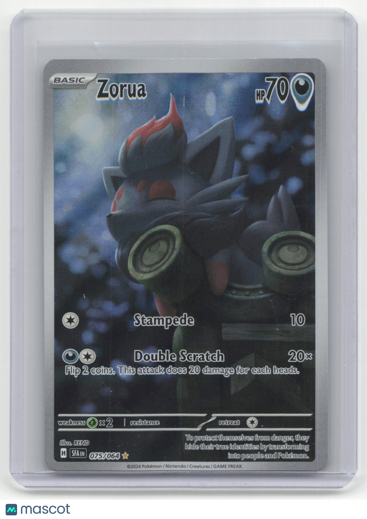 2024 Pokemon TCG Zorua Shrouded Fable #075/064