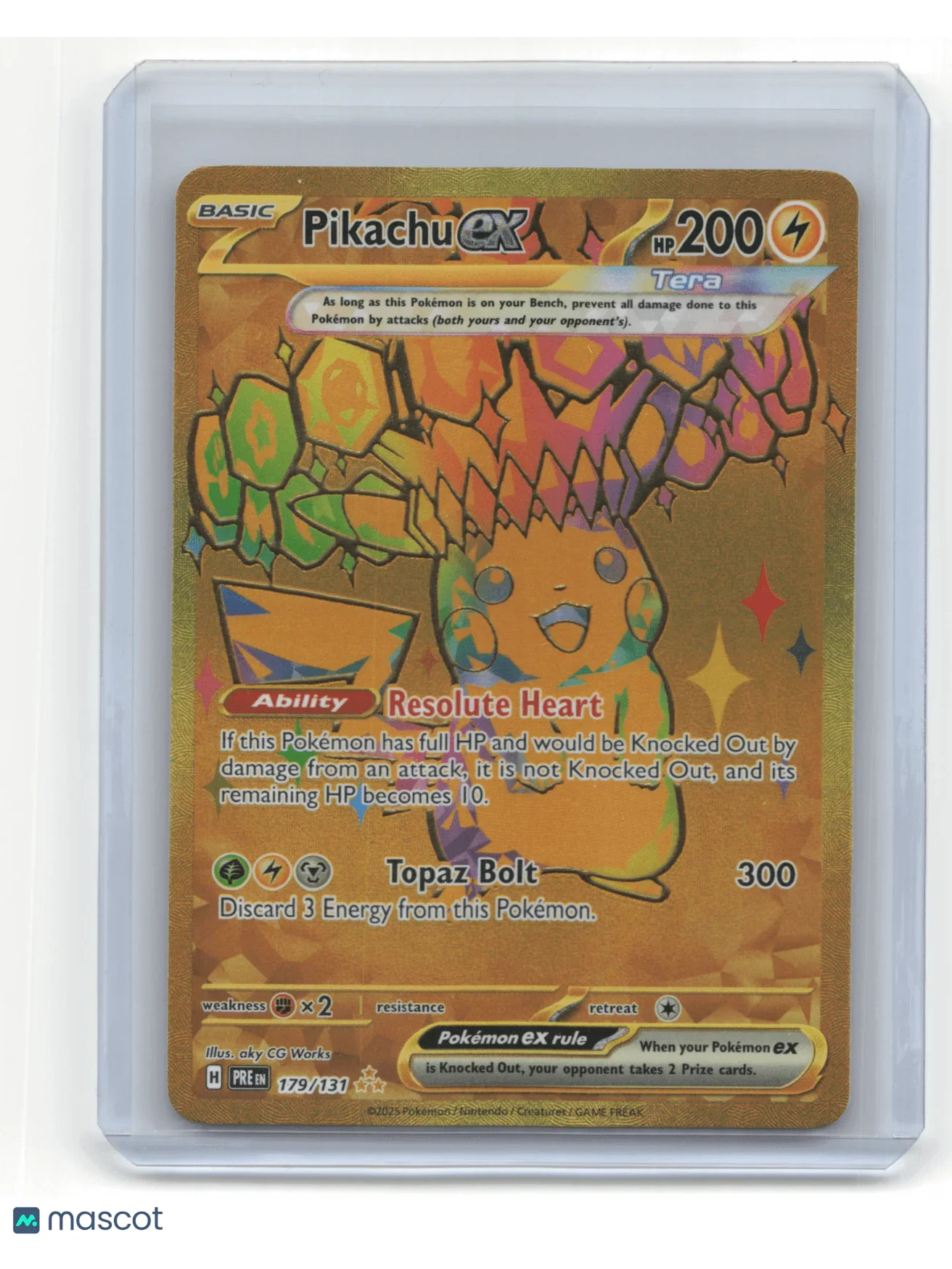 2025 Pokemon Pikachu EX Prismatic Evolutions #179/131 - Papa Joey's Collectibles