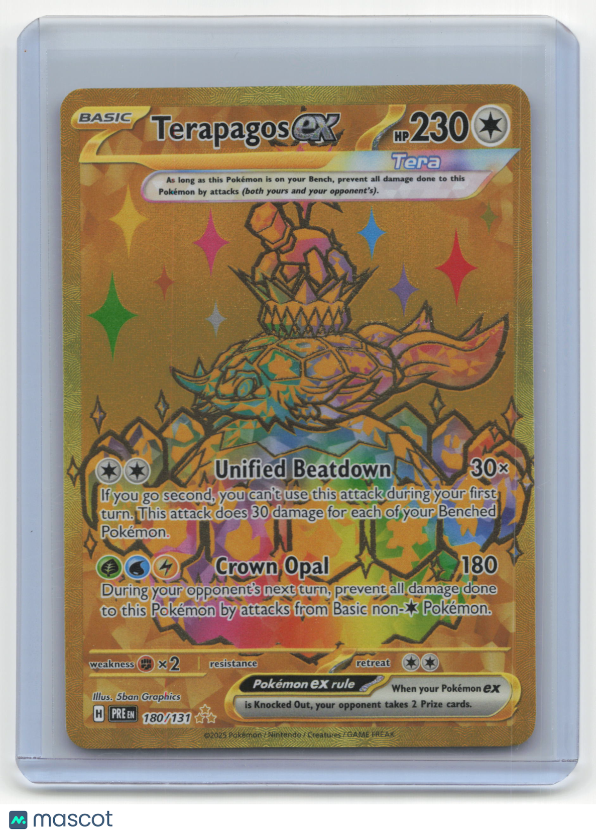 2025 Pokemon Terapagos ex Prismatic Evolutions #180/131