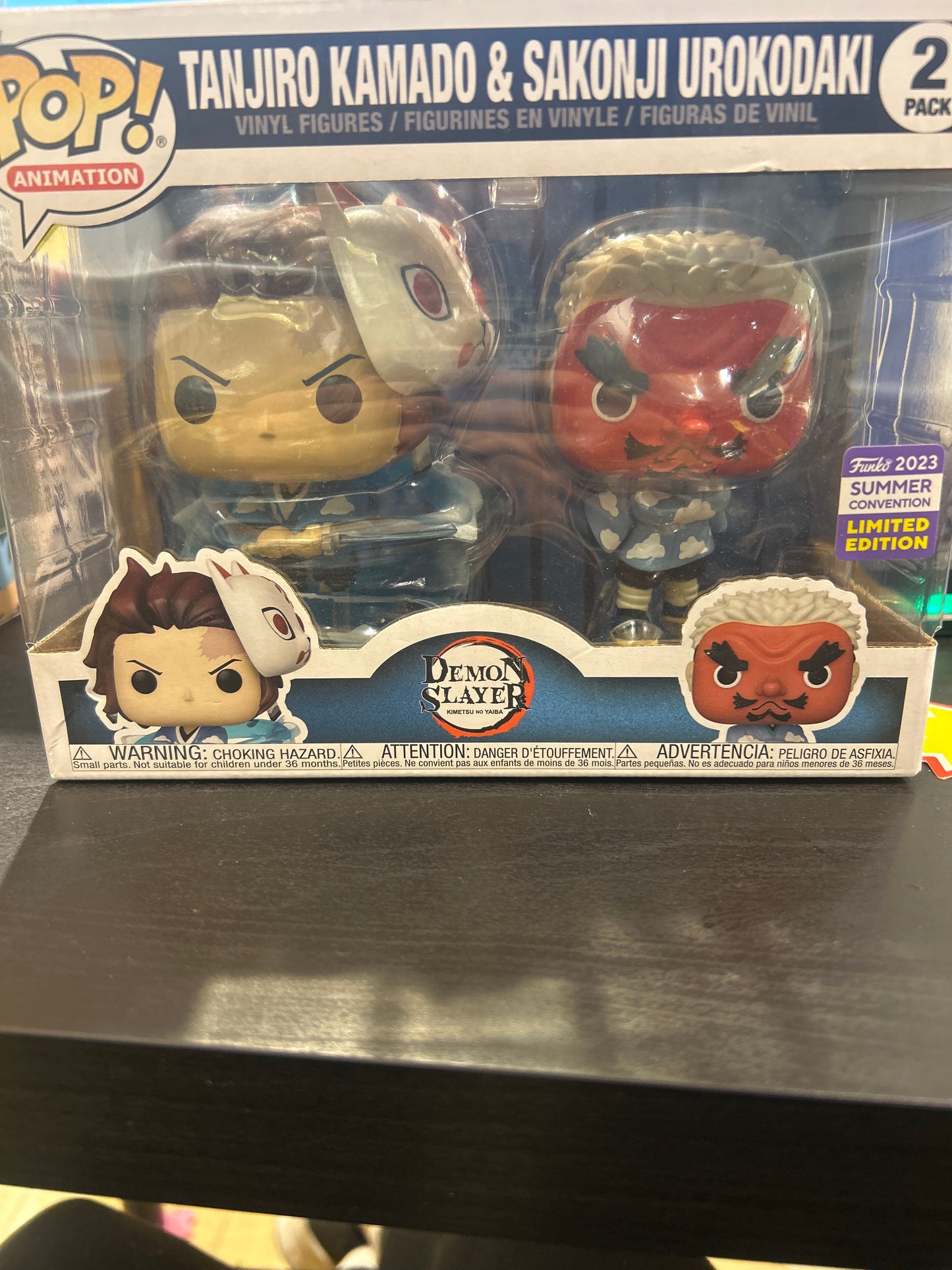 Pop! Animation TNJIRO KAMADO & SAKONJI UROKODAKI DEMON SLAYER LIMITED EDITION