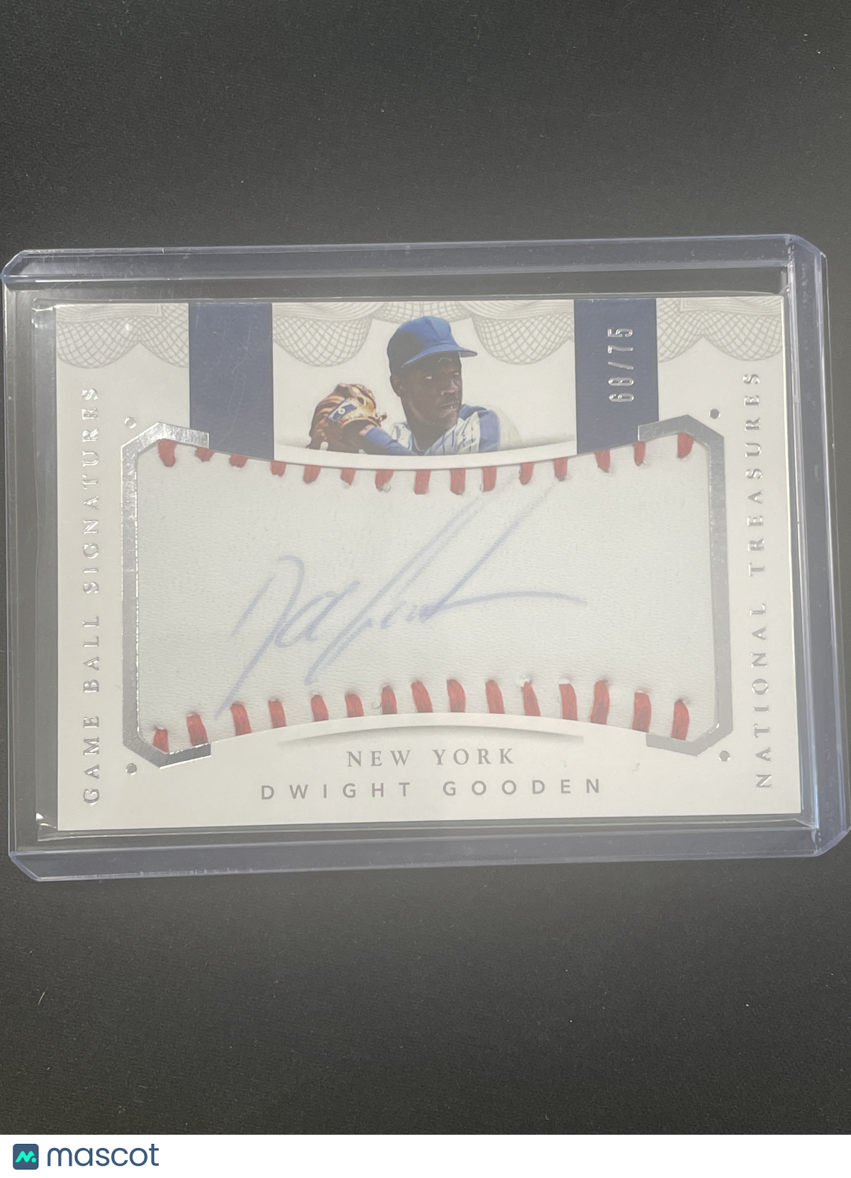 2016 Panini National Treasures Baseball Dwight Gooden Autograph /75 #GBS-DG