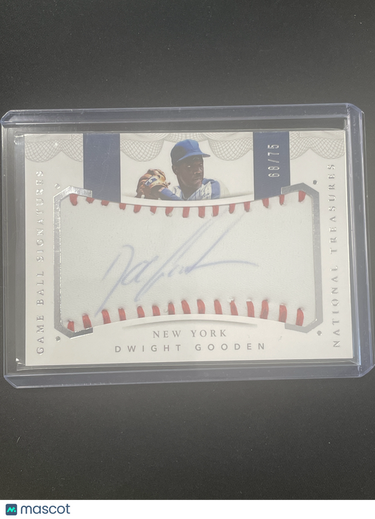 2016 Panini National Treasures Baseball Dwight Gooden Autograph /75 #GBS-DG