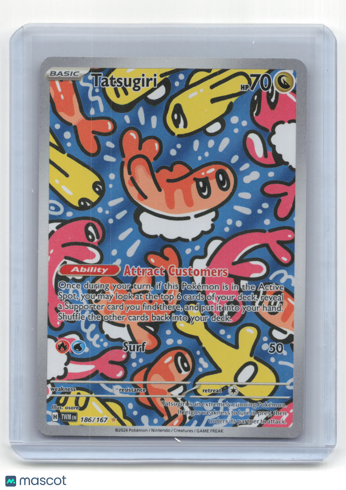 2024 Pokemon Tatsugiri Twilight Masquerade #186/167 Mod Played