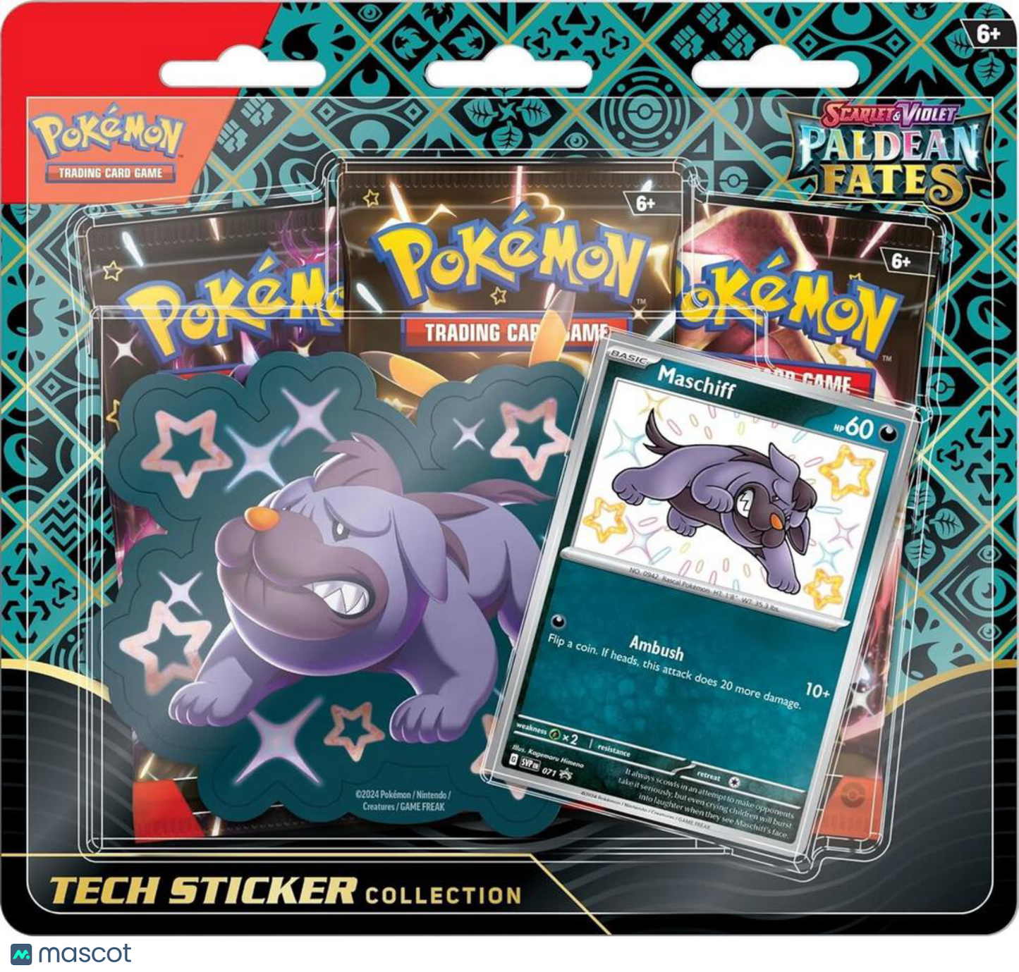 2024 Pokemon Scarlet & Violet Paldean Fates Tech Sticker Collection