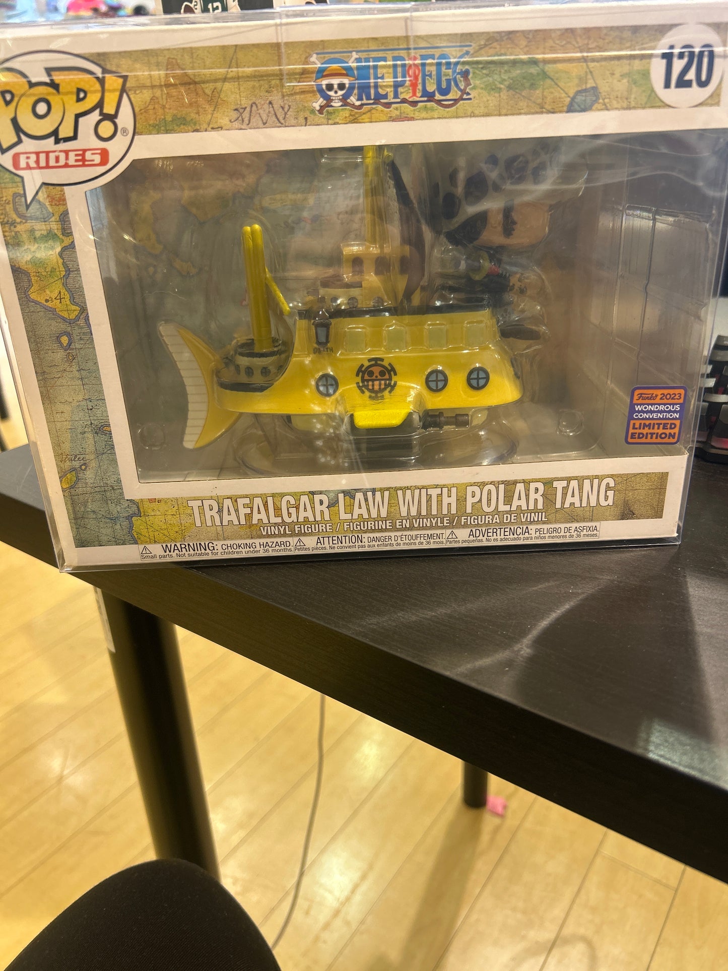 POP! RIDES ONE PIECE 120 TRALGAR LAW WITH POLAR TANG LINITED EDITION