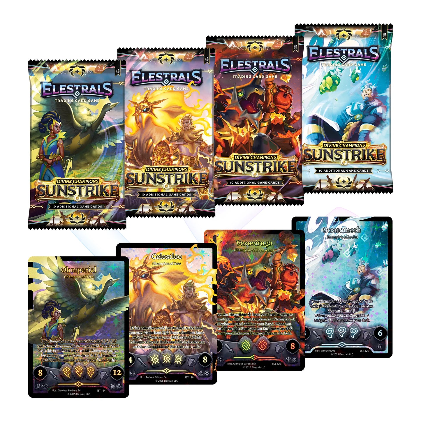 2026 Elestrals TCG: Divine Champions: Sunstrike Booster Pack