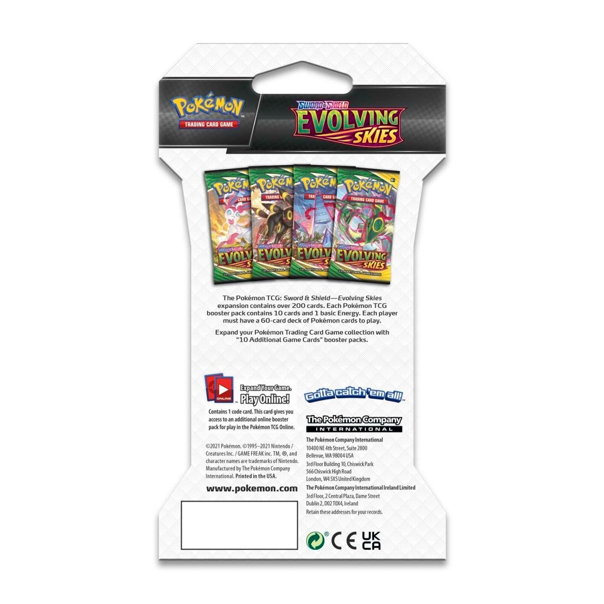 2021 Pokémon TCG: Sword & Shield—Evolving Skies Sleeved Booster Pack