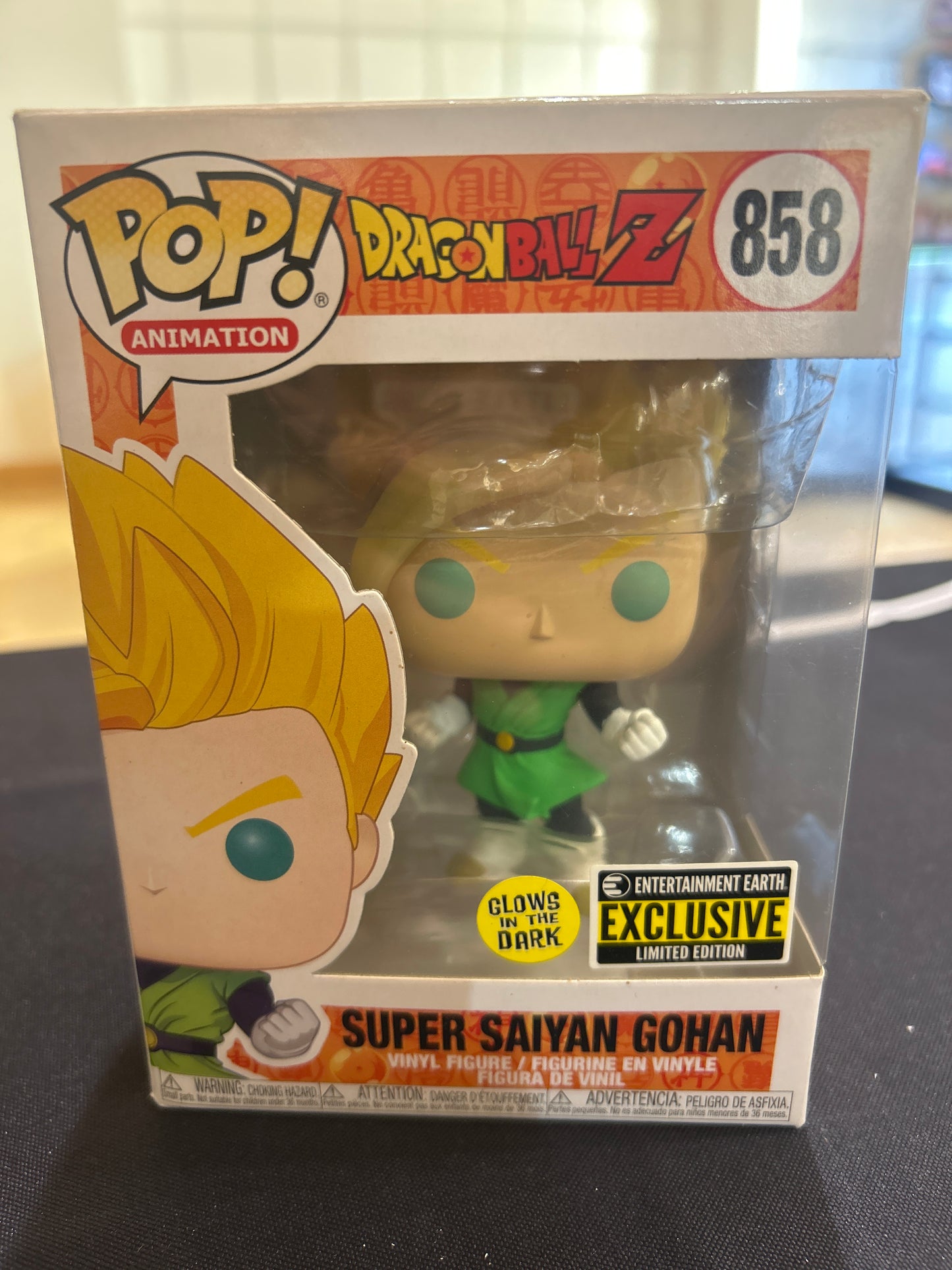 POP! Animation Dragon Ball Z 858 Super Saiyan Gohan Entertainment Earth Exclusive