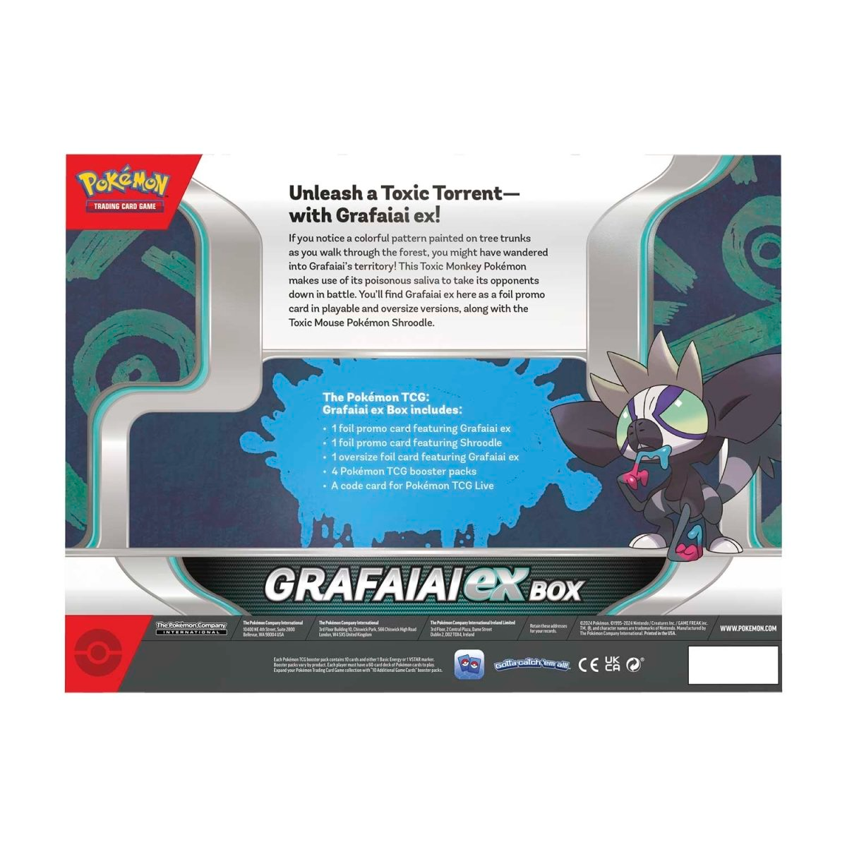 2024 Pokémon TCG: Grafaiai ex Box