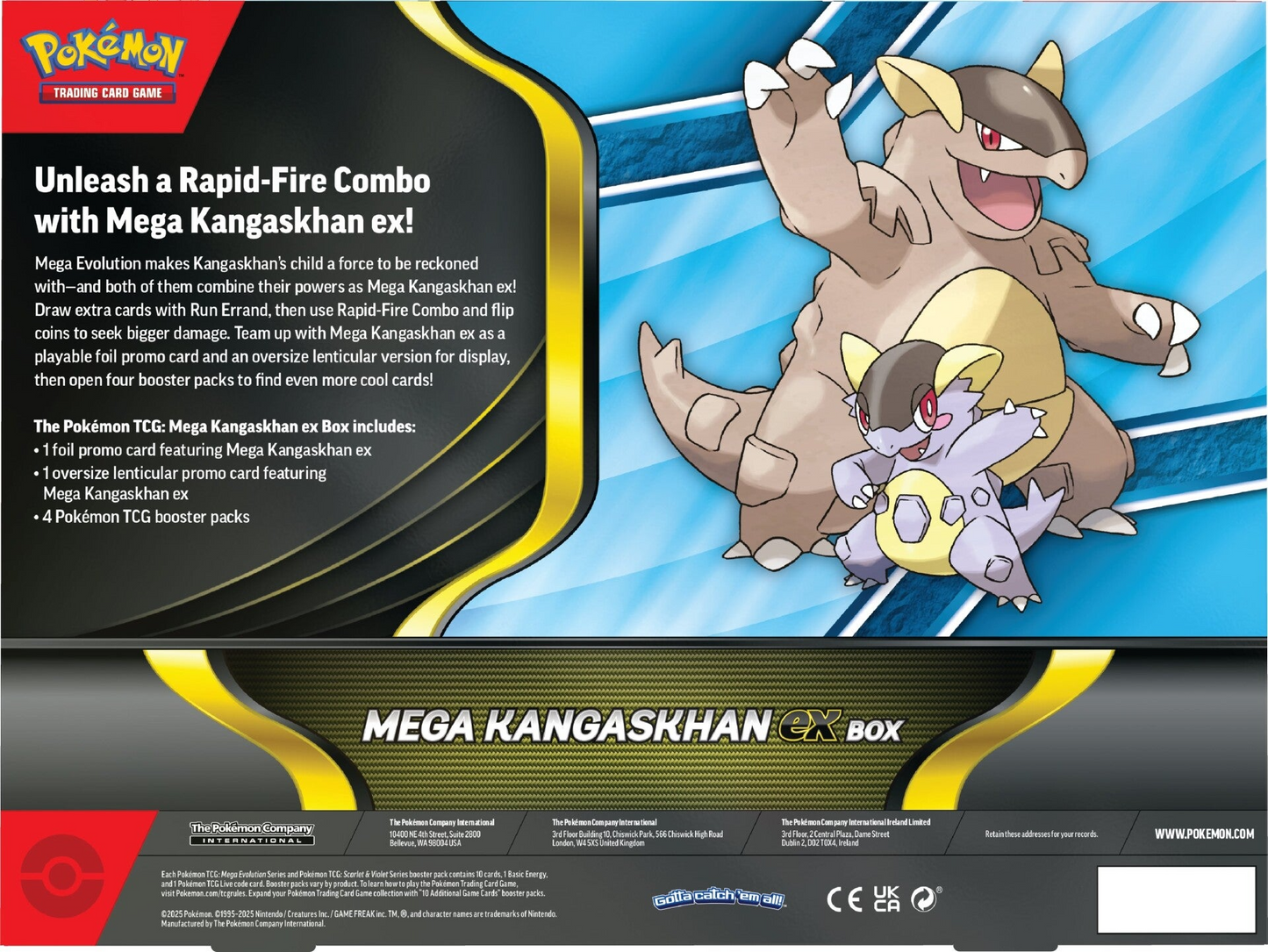 2025 Pokémon TCG: Mega Kangaskhan ex Box
