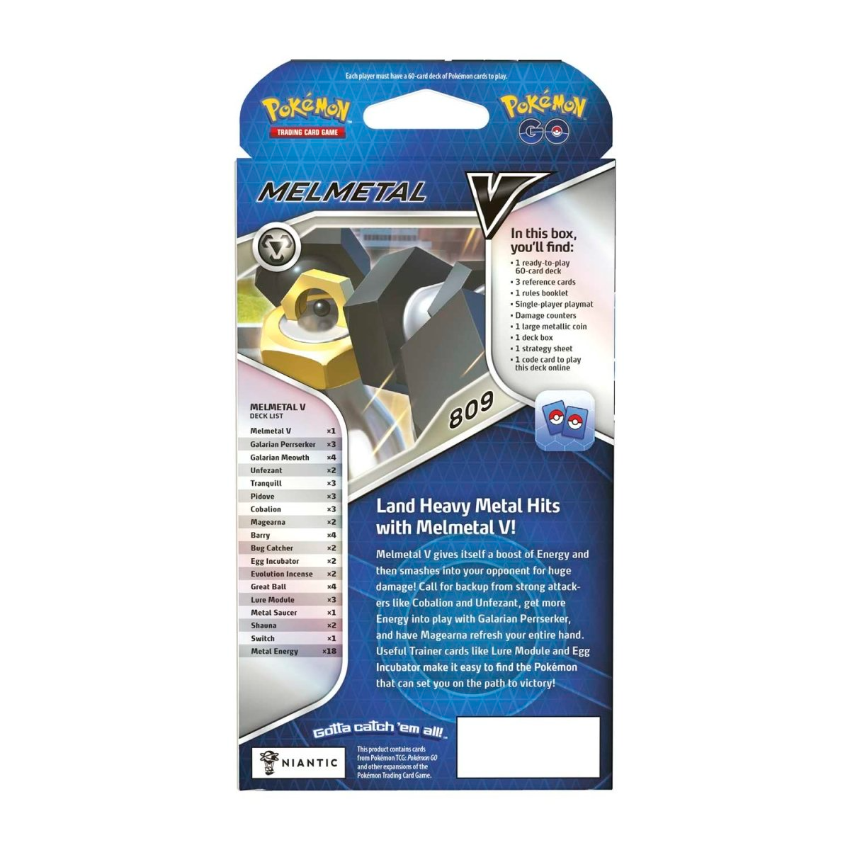 2022 Pokémon TCG: Pokémon GO Melmetal V Battle Deck