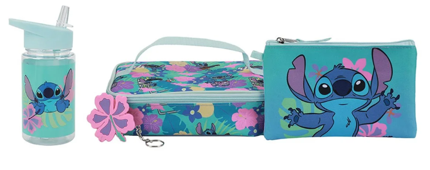 Lilo & Stitch Aloha Floral Print Youth Backpack 5-Piece Set