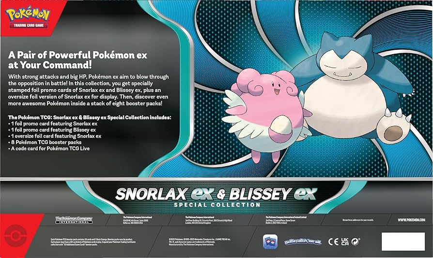 2025 Pokémon TCG: Snorlax ex & Blissey ex Special Collection