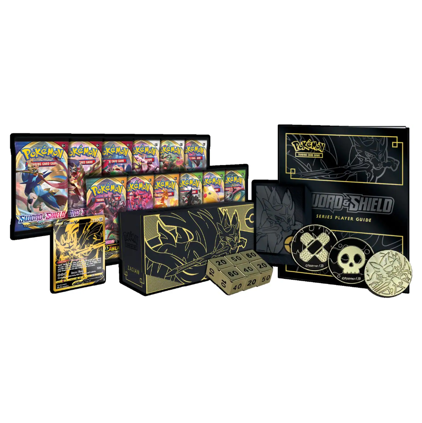 2020 Pokemon TCG: Sword & Shield (Zacian) Elite Trainer Box Plus