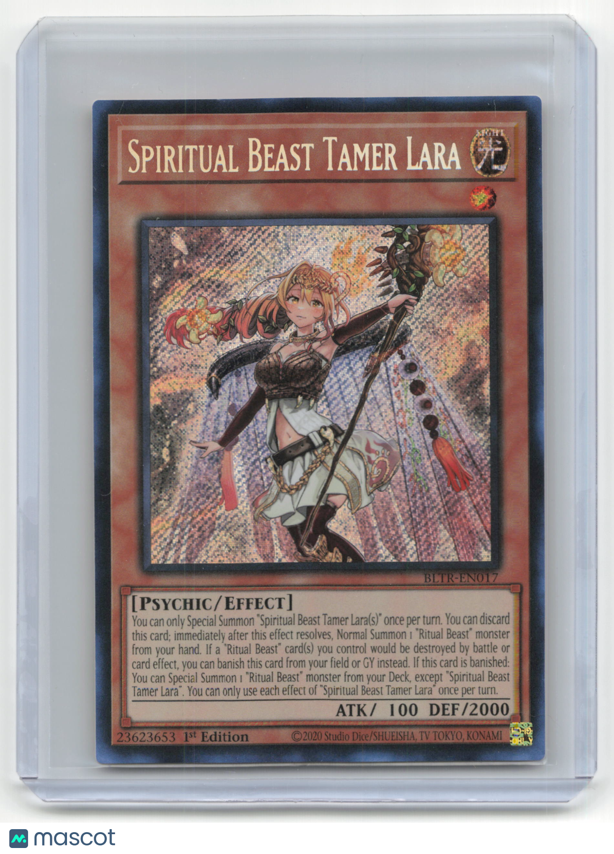 2024 Yu-Gi-Oh! Spiritual Beast Tamer Lara Battle of Legends #BLTR-EN017 SCR