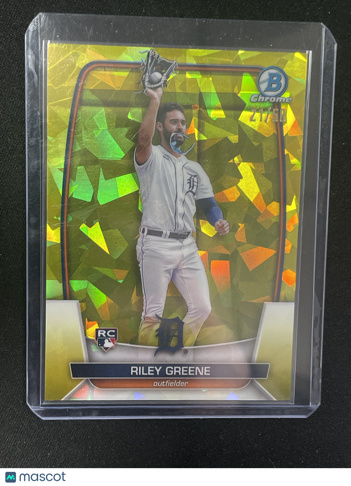 2023 Bowman Chrome Sapphire Baseball Riley Greene RC /50