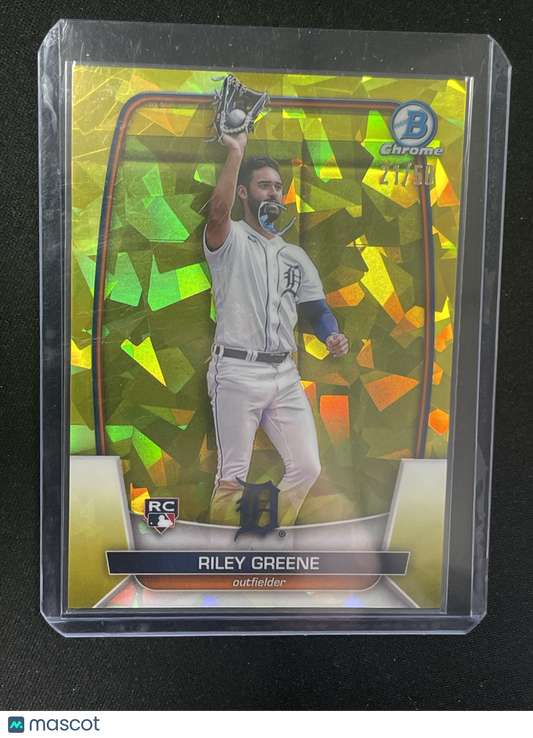 2023 Bowman Chrome Sapphire Baseball Riley Greene RC /50