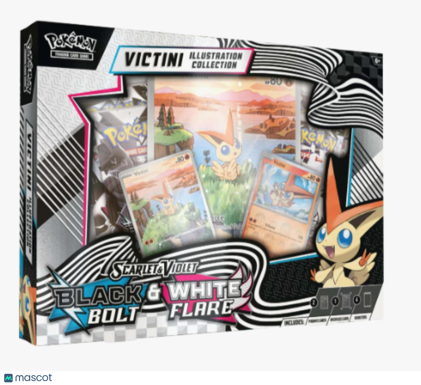 2025 Pokemon Scarlet & Violet Black White Victini Collection Box