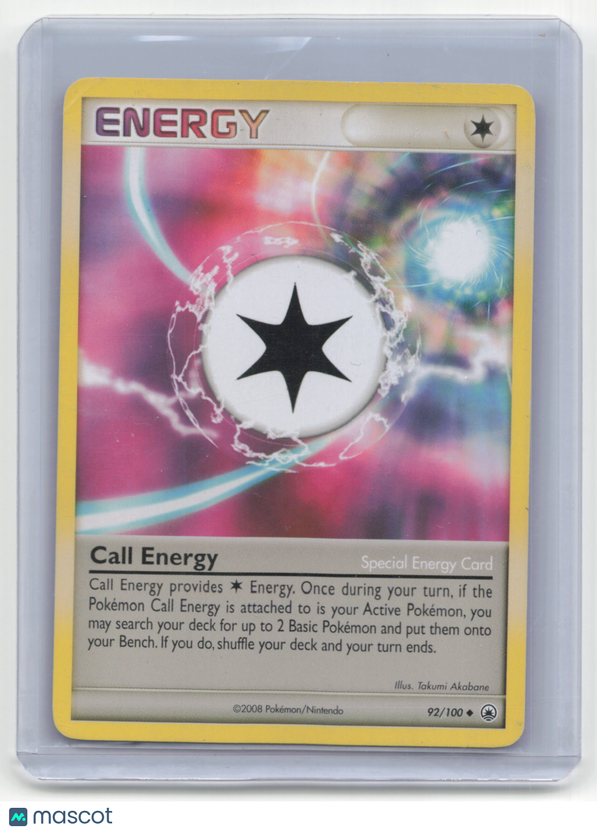 2008 Pokemon Call Energy Diamond & Pearl Majestic Dawn #92/100 Light Played