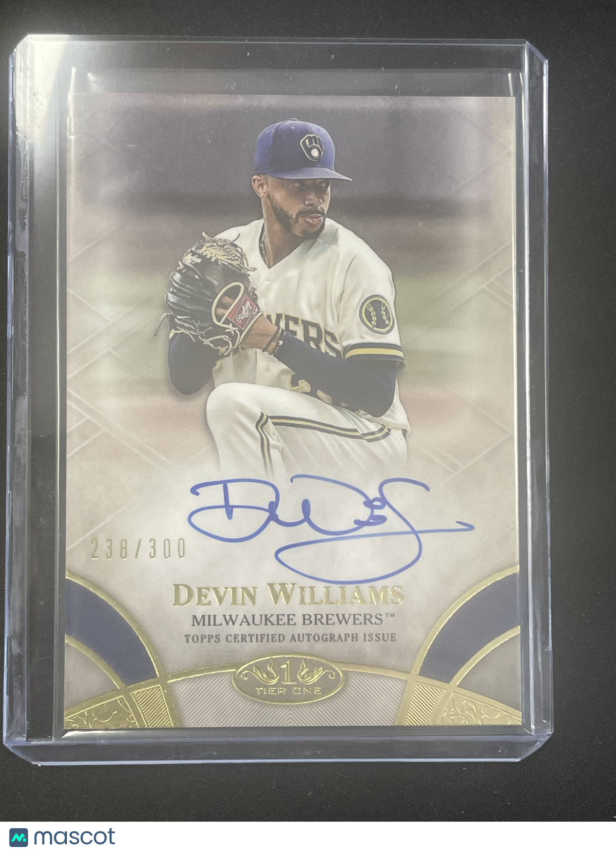 2021 Topps Tier One Baseball Devin Williams Autograph /300 #BOA-DW