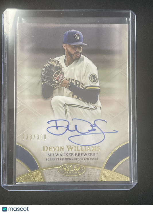 2021 Topps Tier One Baseball Devin Williams Autograph /300 #BOA-DW