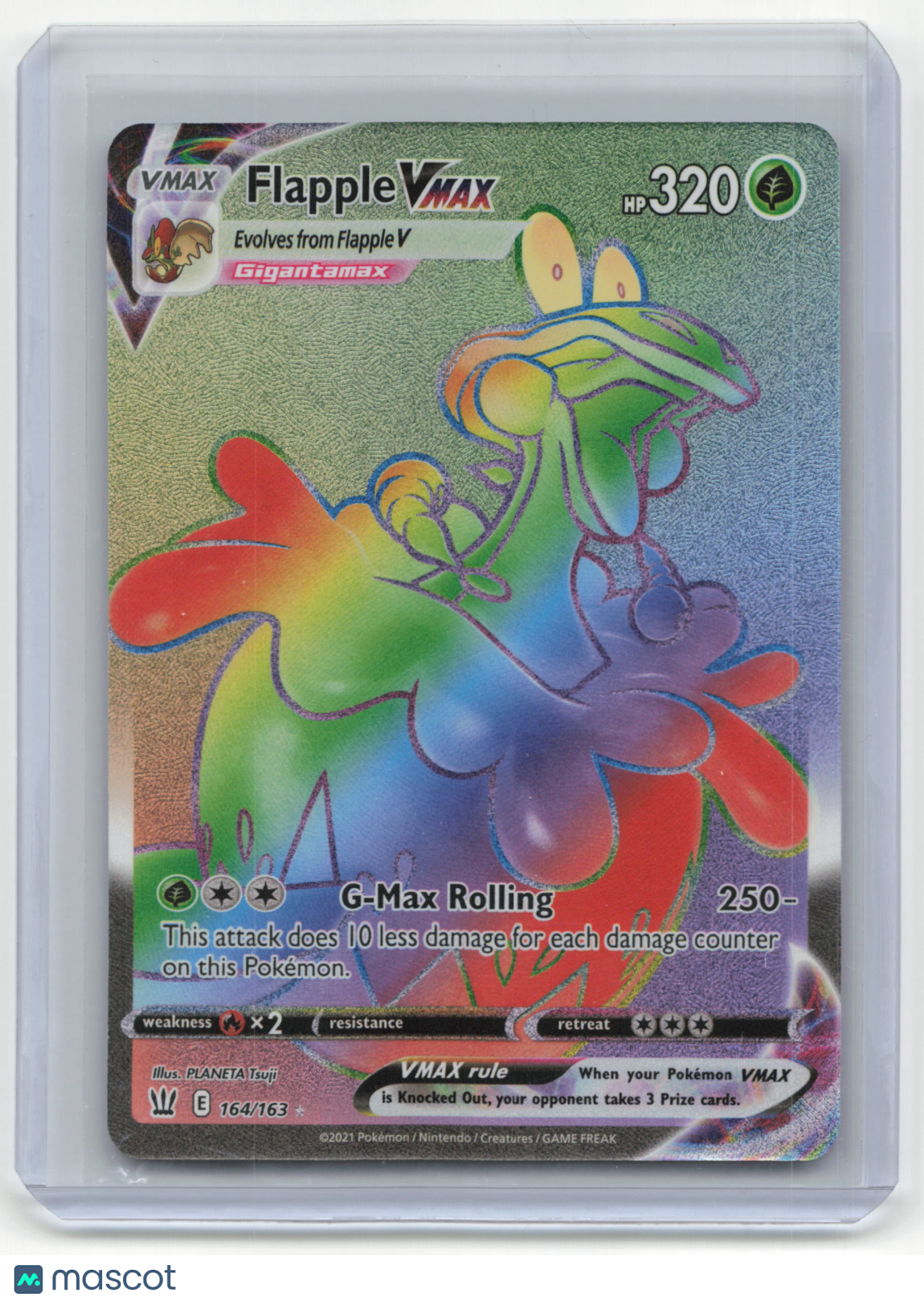 2021 Pokemon TCG Flapple VMAX Battle Styles #164/163
