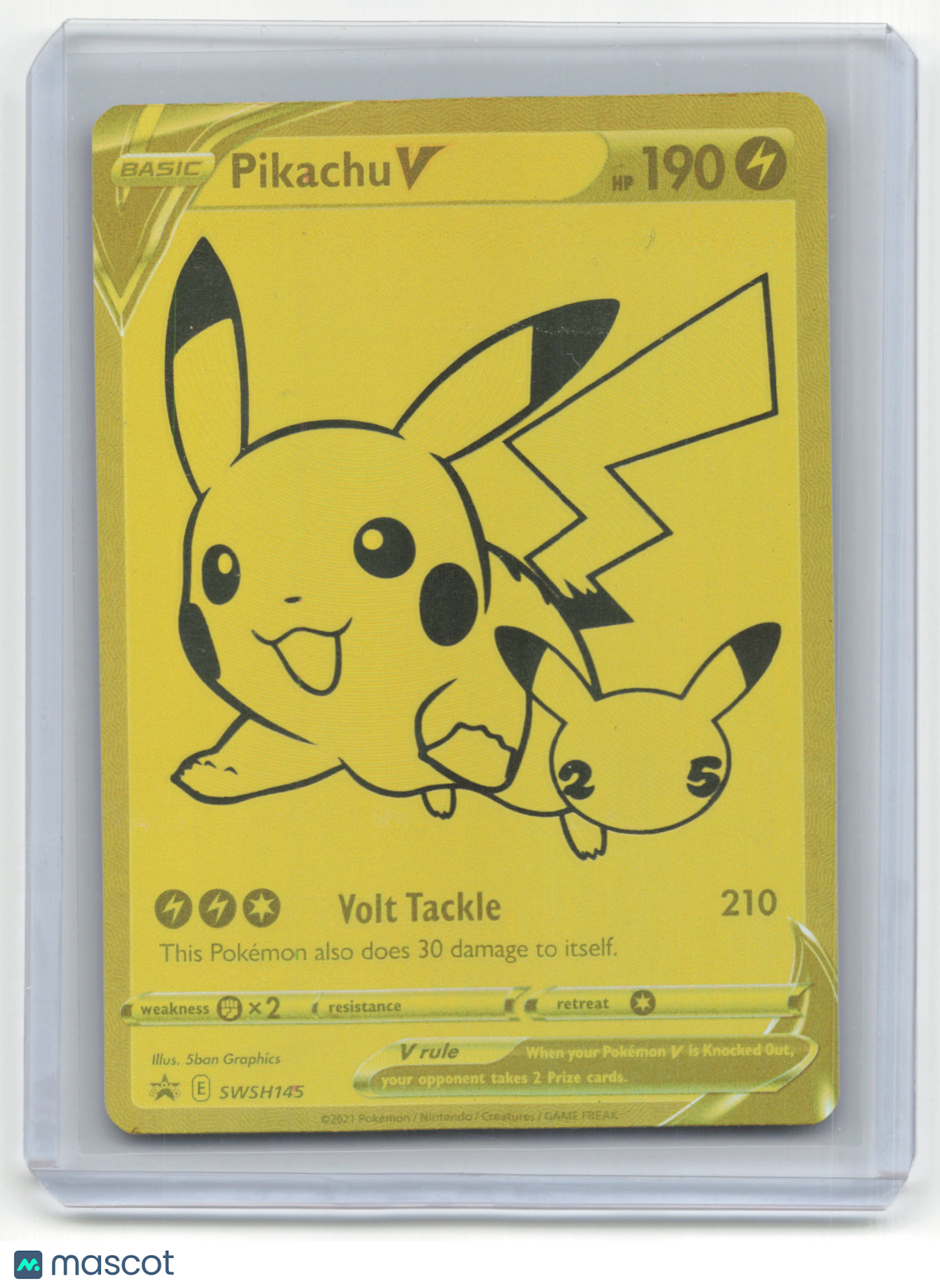 2021 Pokemon TCG Pikachu V SWSH Black Star Promos #SWSH145 Promo