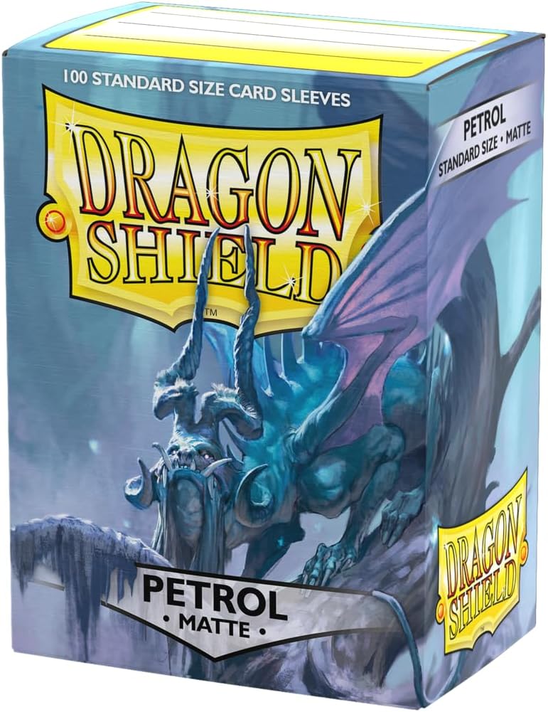 Dragon Shield Standard 20 Pt. Petrol Matte Card Sleeves 100 Ct - Papa Joey's Collectibles