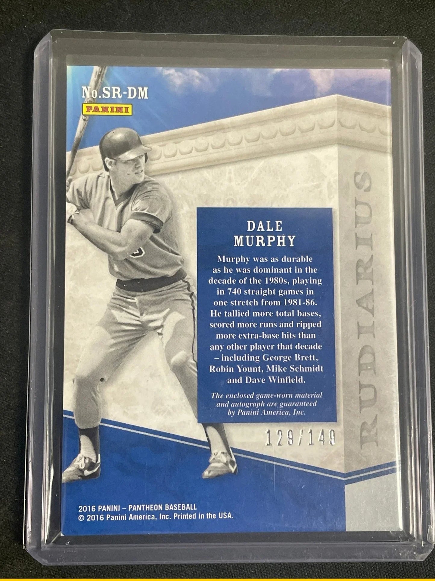 Baseball Dale Murphy Patch - Papa Joey's Collectibles