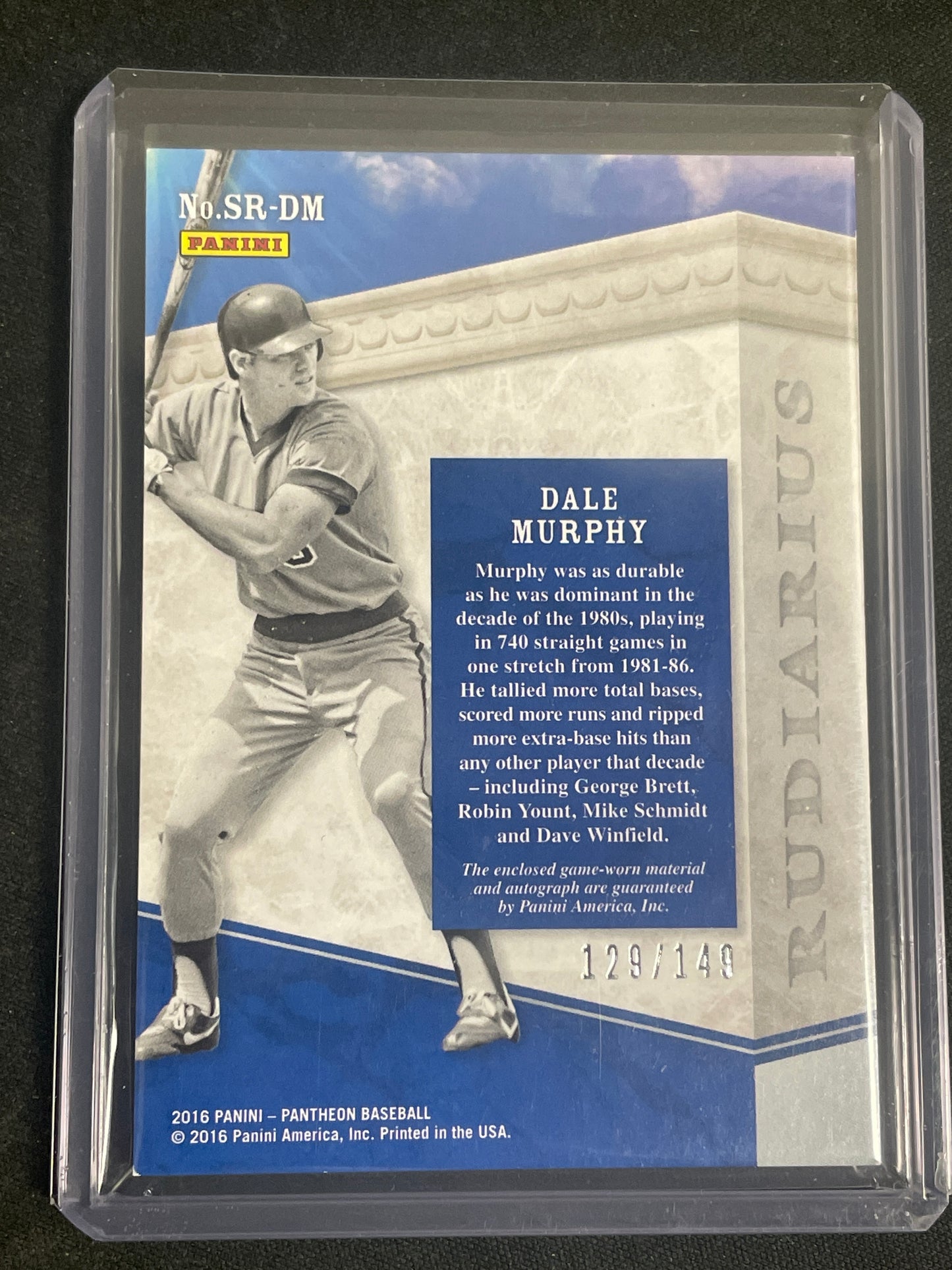 Baseball Dale Murphy Patch