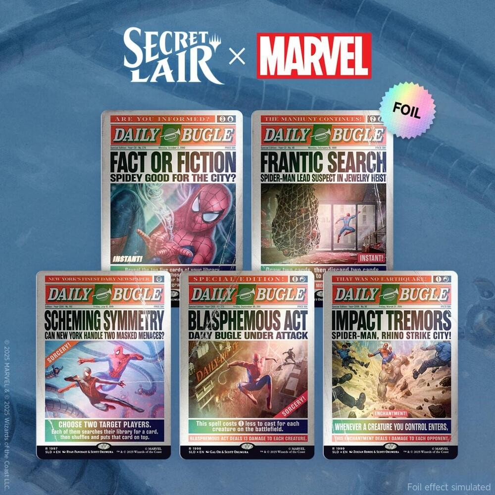 Magic: TG Secret Lair x Spider-Man Daily Bugle Breaking News (Rainbow Foil)