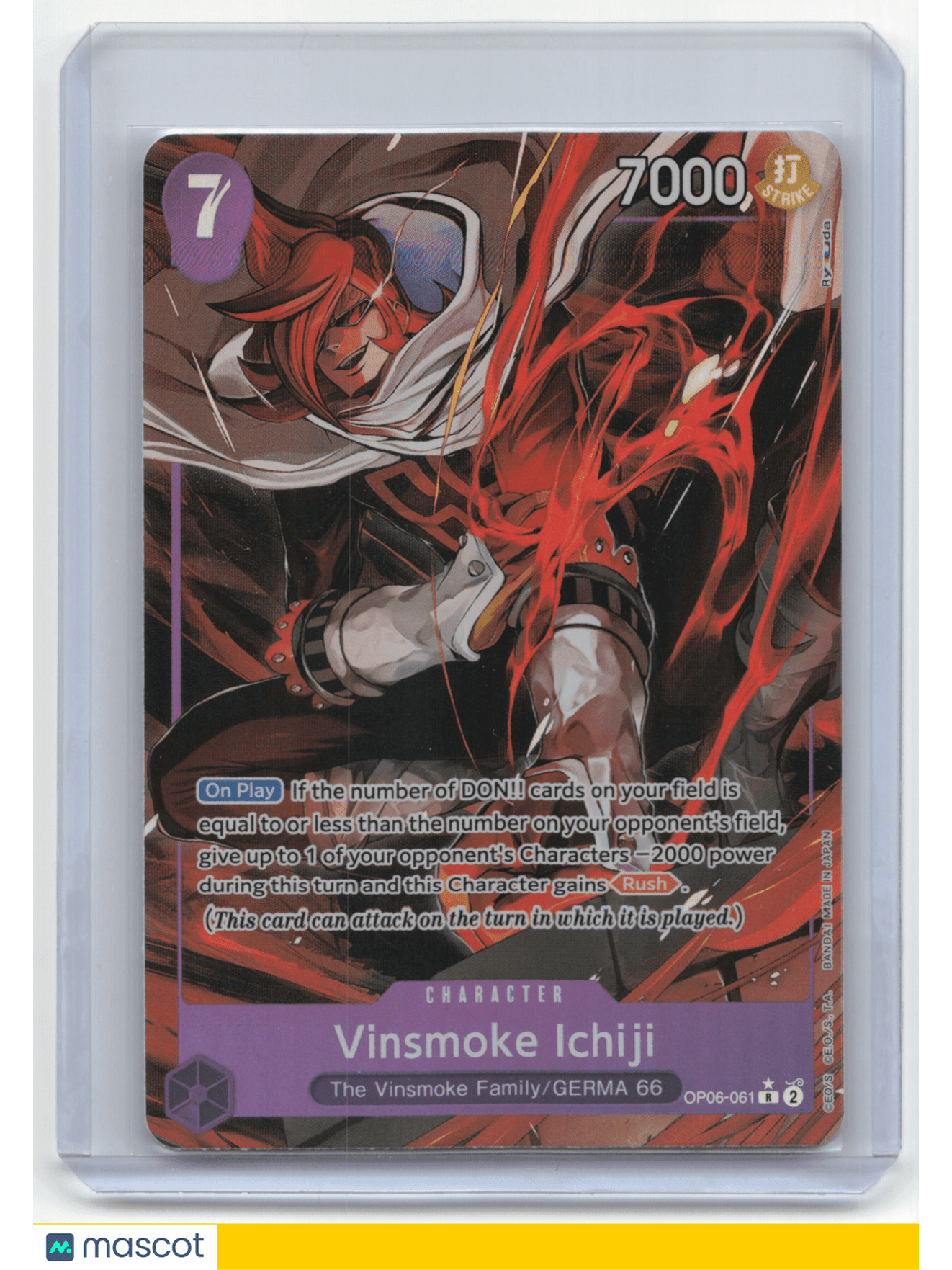 2023 One Piece Card Game Vinsmoke Ichiji wings of the captain #OP06-061 TCG/CCG
