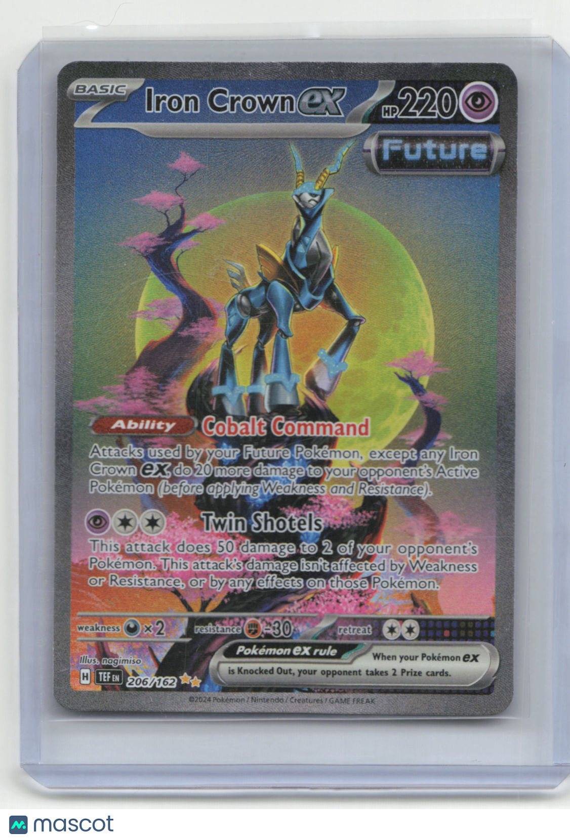 2024 Pokemon Iron Crown EX Temporal Forces #206/162