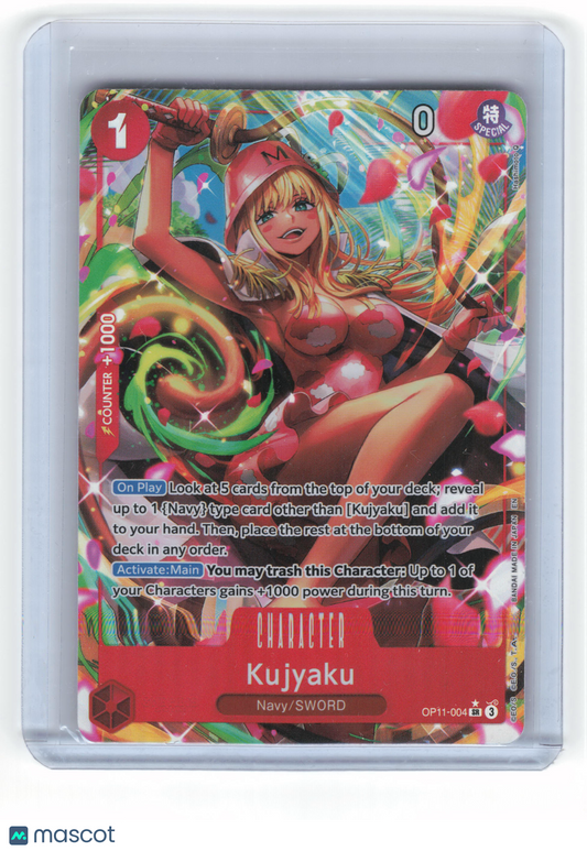 2025 One Piece Kujyaku Fist of Divine Speed Super Rare Foil #OP11-004 Alt Art