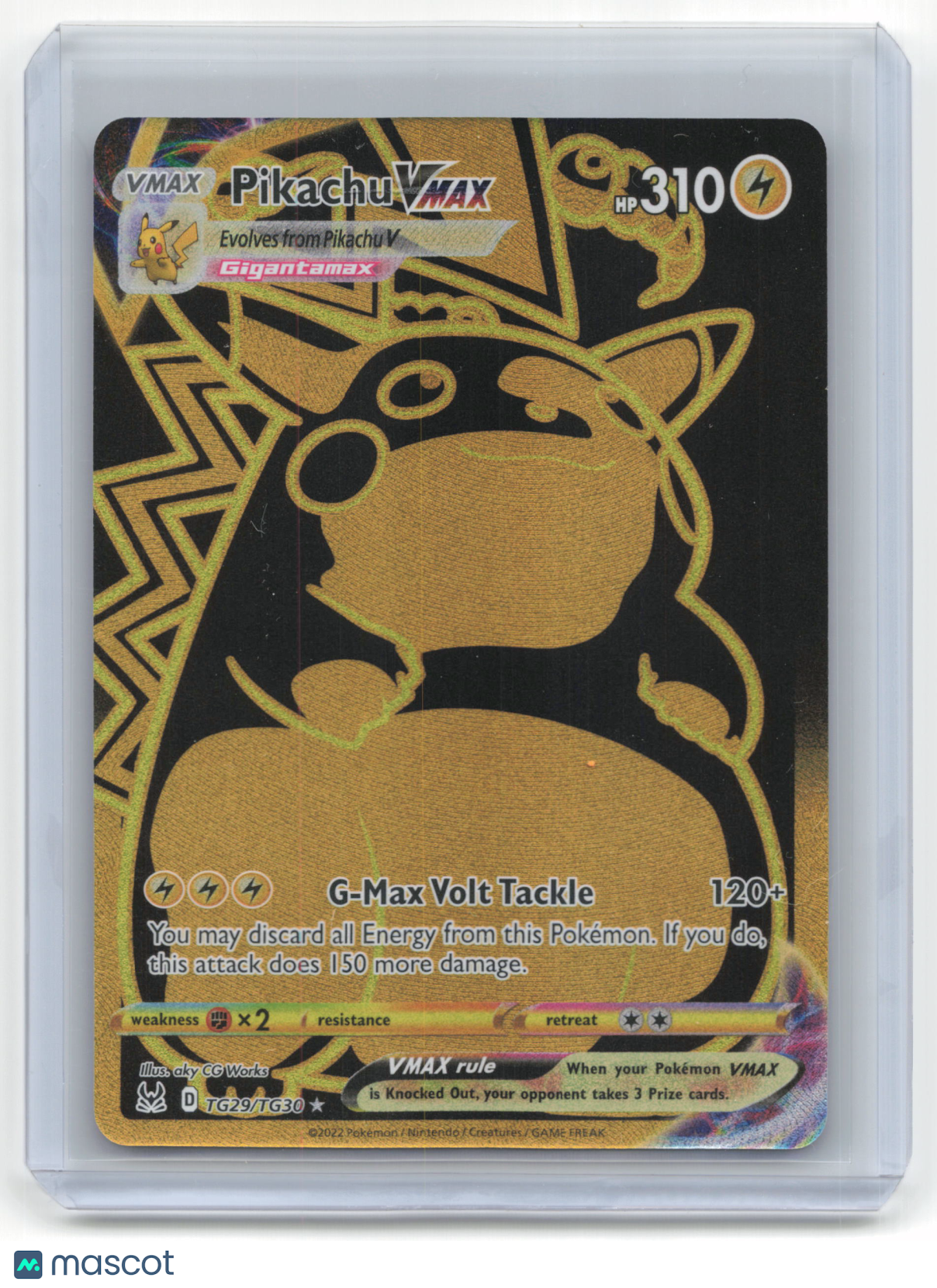 2022 Pokemon Pikachu VMAX Lost Origin Trainer Gallery #TG29/TG30 Lightly Played