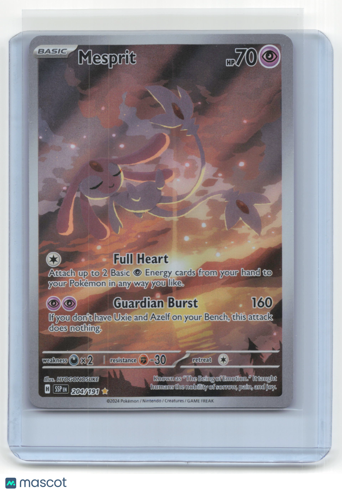 2024 Pokemon Mesprit Surging Sparks #204/191