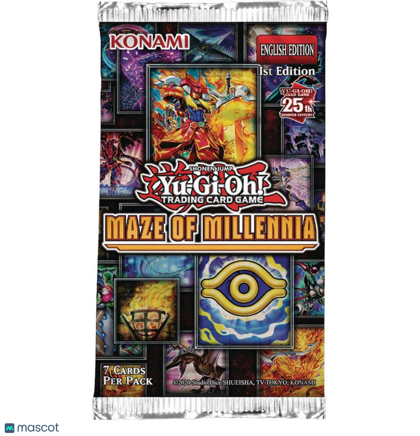2024 YuGiOh! Maze of Millennia 1st Edition 25th Quarter Century Booster Pack