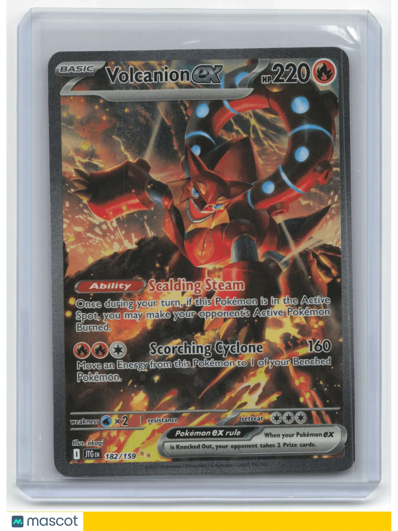 2025 Pokemon TCG Volcanion EX Journey Together #182/159 - Papa Joey's Collectibles