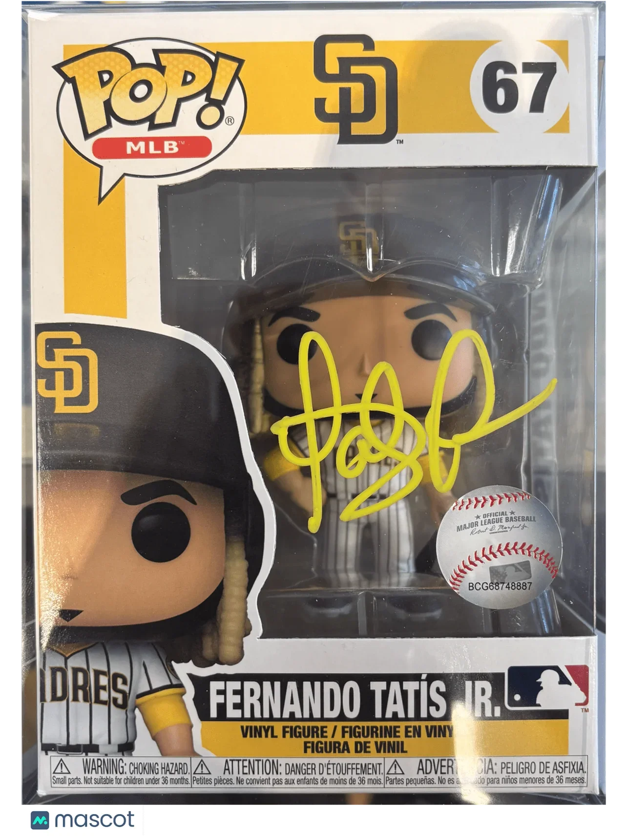 2021 Funko MLB SD Padres Fernando Tatis Jr #67 Autographed no COA - Papa Joey's Collectibles