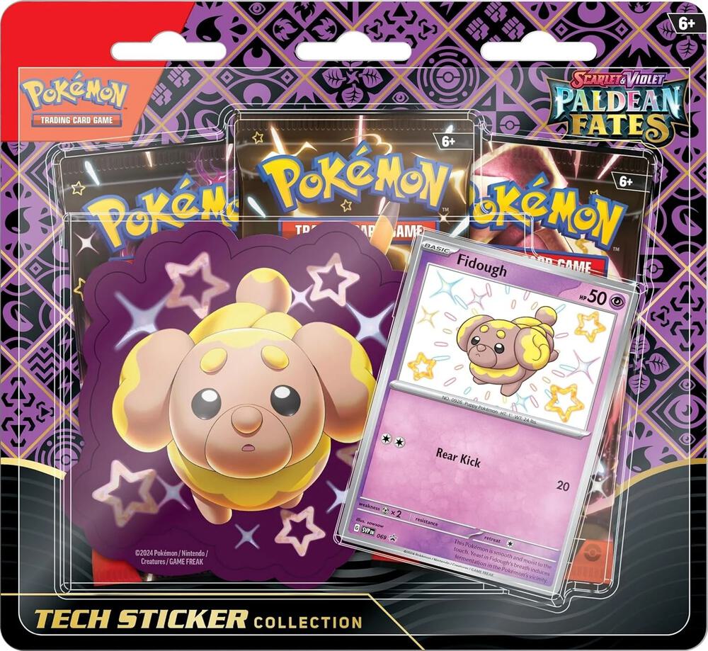 2024 Pokemon Scarlet & Violet Paldean Fates Tech Sticker Collection
