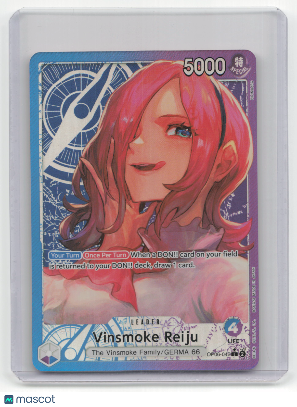 2022 One Piece Card Game Vinsmoke Reiju wings of the Captain #OP01-060