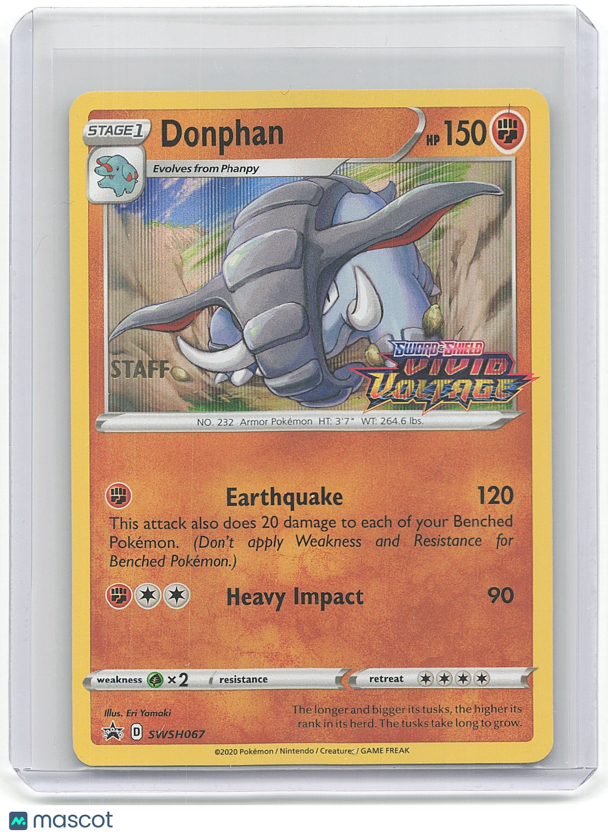 Donphan 2020 Pokemon Vivid Voltage #SWSH067 /