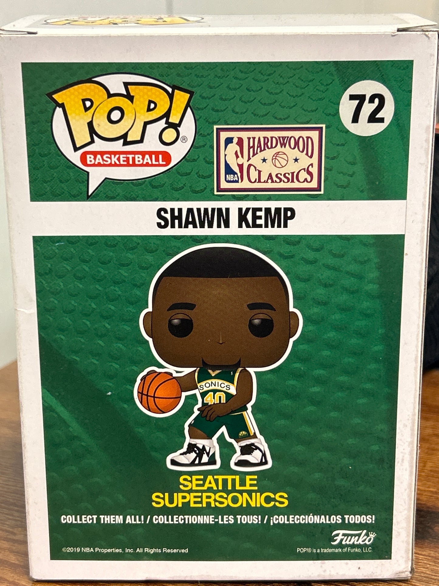 POP! Basketball—Shawn Kemp #72 Seattle Supersonics—2020 Spring Convention Limited Edition