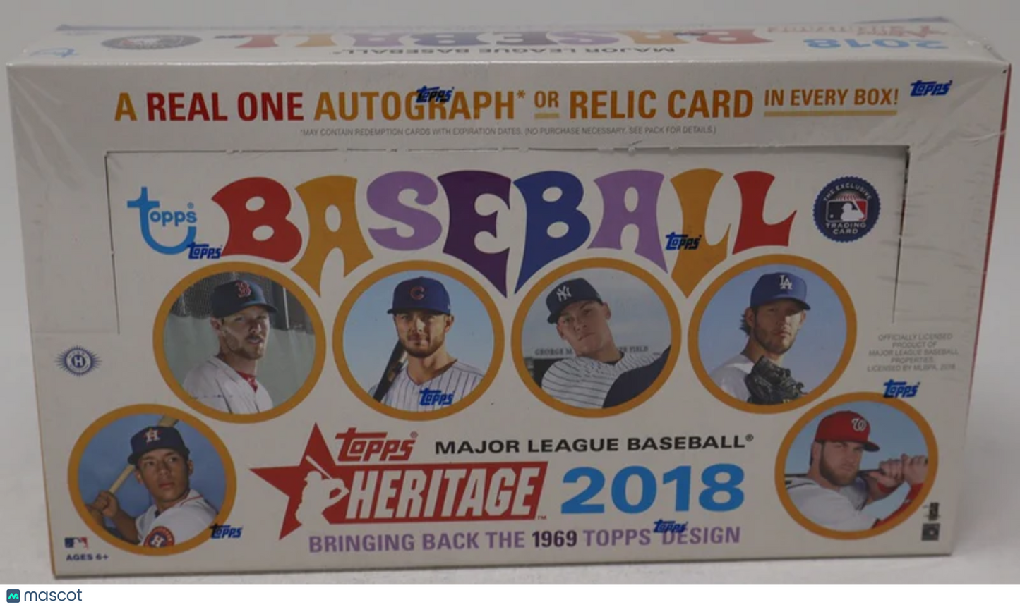 2018 Topps Heritage Baseball Sealed Hobby Box
