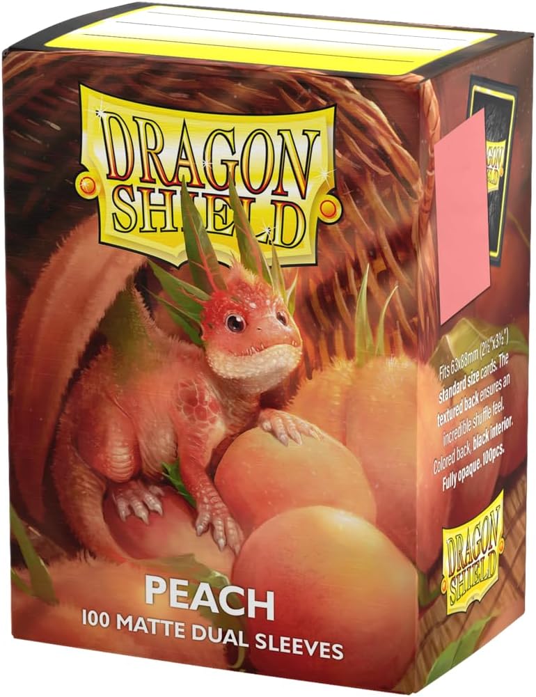 Dragon Shield Standard 20 Pt. Peach Matte Card Sleeves